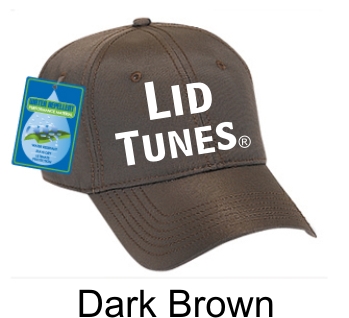 Lid Tunes Water Repellent Dark Brown Cap